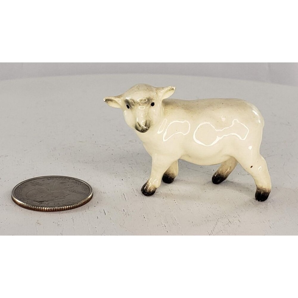 Hagen Renaker Sheep Ewe Mama Lamb Miniature Figurine Nice Shading